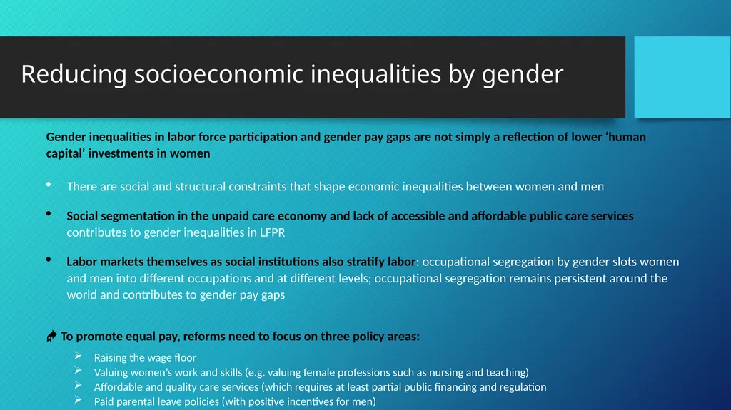 Inequality, Gender and Human Rights Shahra Razavi - slide 15 of 18