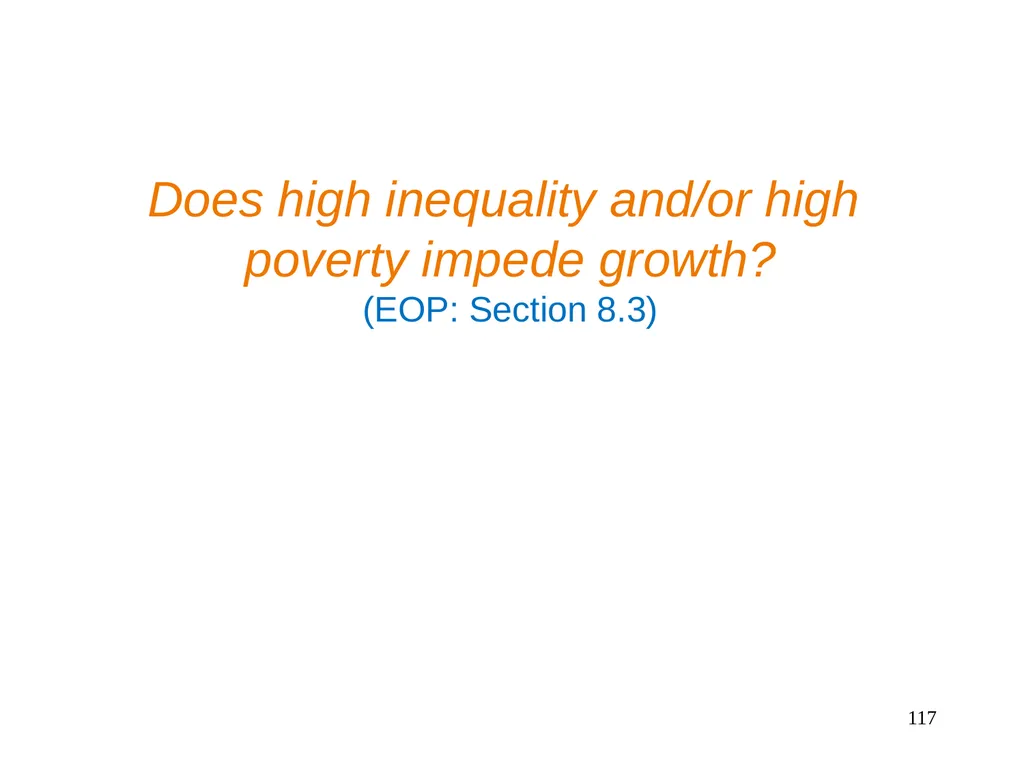 Part 3, Chapter 8 Growth, Inequality and Poverty - slide 117 of 133