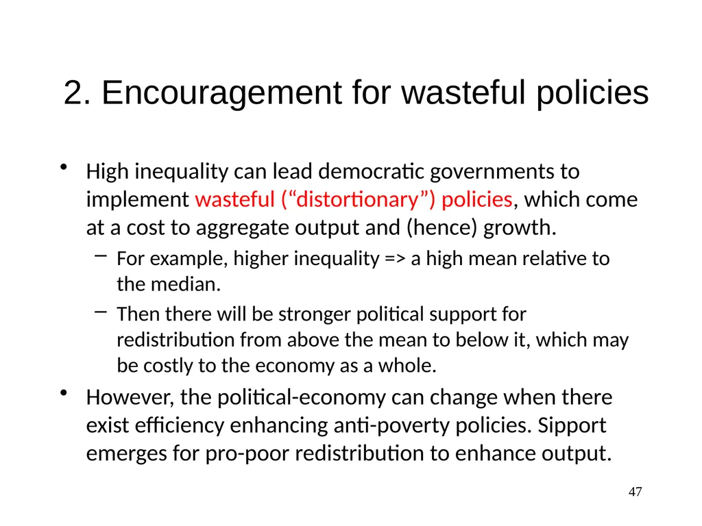 Part 3, Chapter 8 Growth, Inequality and Poverty - slide 47 of 133