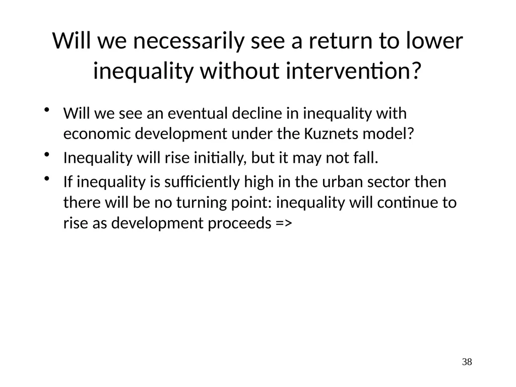 Part 3, Chapter 8 Growth, Inequality and Poverty - slide 38 of 133