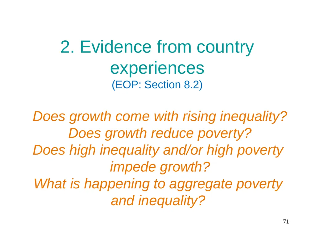 Part 3, Chapter 8 Growth, Inequality and Poverty - slide 71 of 133