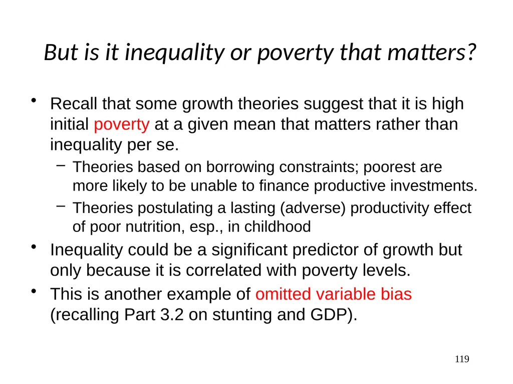 Part 3, Chapter 8 Growth, Inequality and Poverty - slide 119 of 133