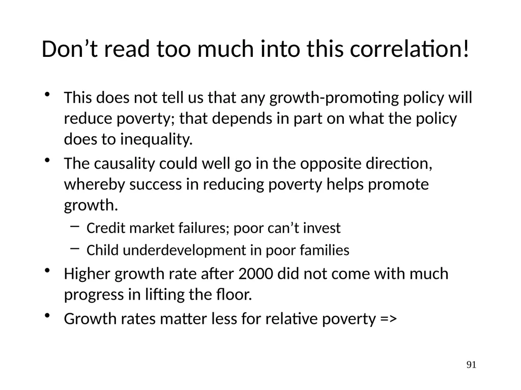Part 3, Chapter 8 Growth, Inequality and Poverty - slide 91 of 133