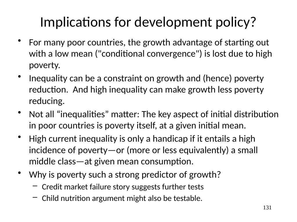Part 3, Chapter 8 Growth, Inequality and Poverty - slide 131 of 133