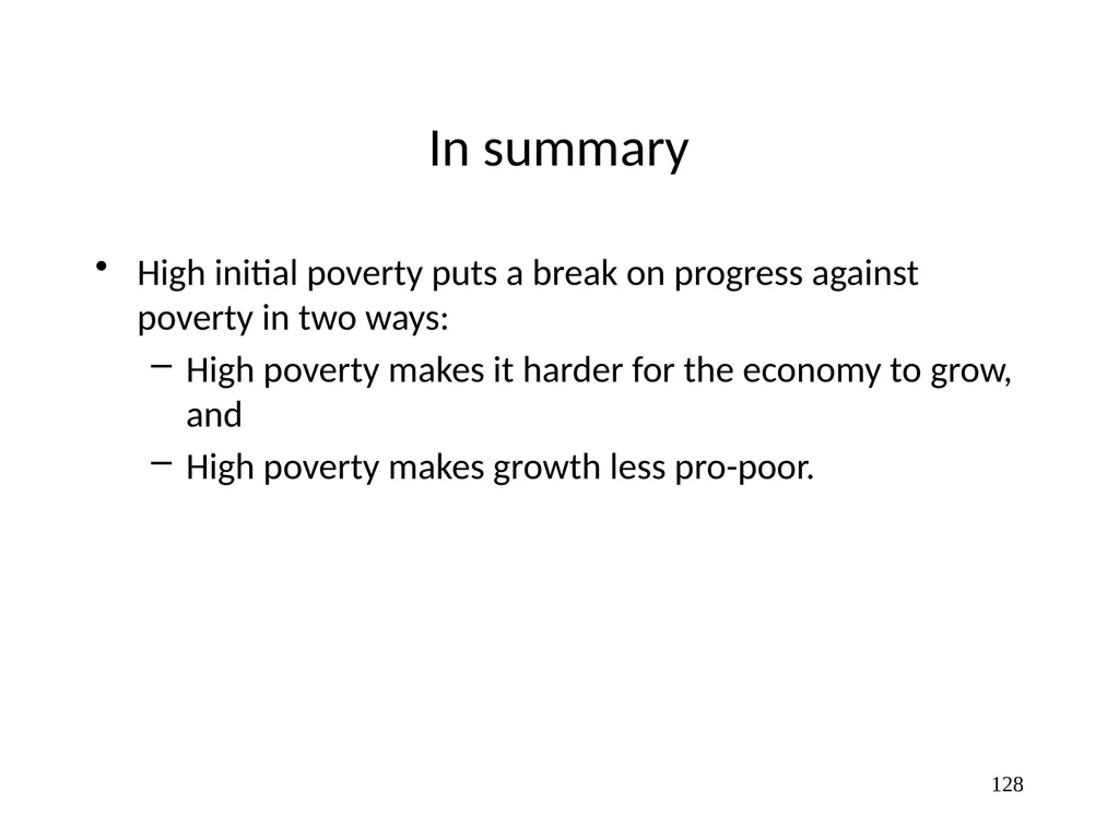 Part 3, Chapter 8 Growth, Inequality and Poverty - slide 128 of 133