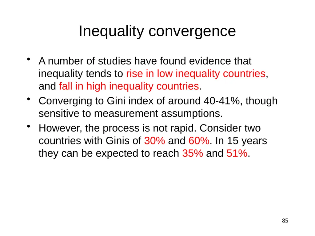 Part 3, Chapter 8 Growth, Inequality and Poverty - slide 85 of 133