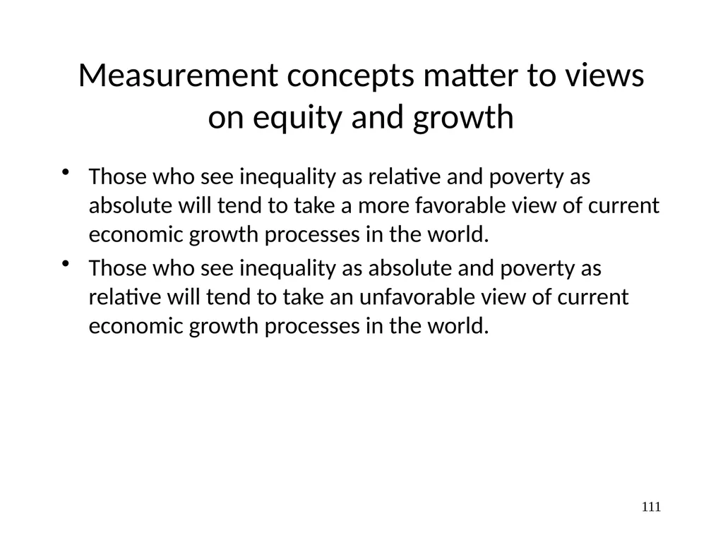 Part 3, Chapter 8 Growth, Inequality and Poverty - slide 111 of 133