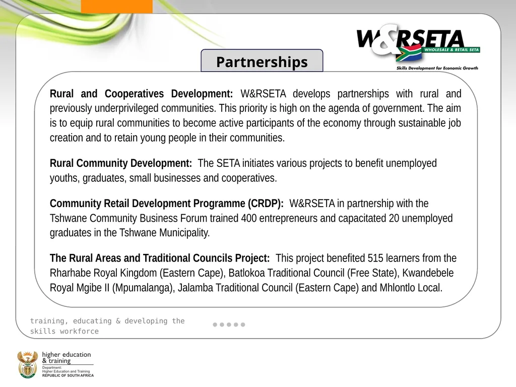 SECTOR SKILLS PLANNING WORKSHOP Sector Skills Plan - slide 16 of 21