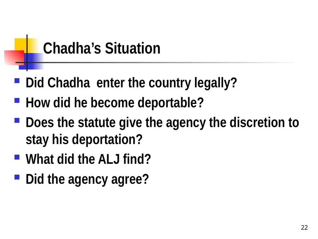 Chapter 2 1 The Delegation/Nondelegation Doctrine - slide 22 of 94