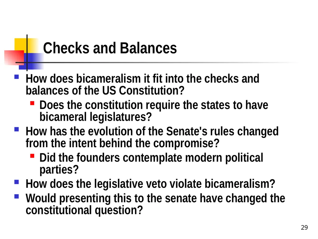 Chapter 2 1 The Delegation/Nondelegation Doctrine - slide 29 of 94