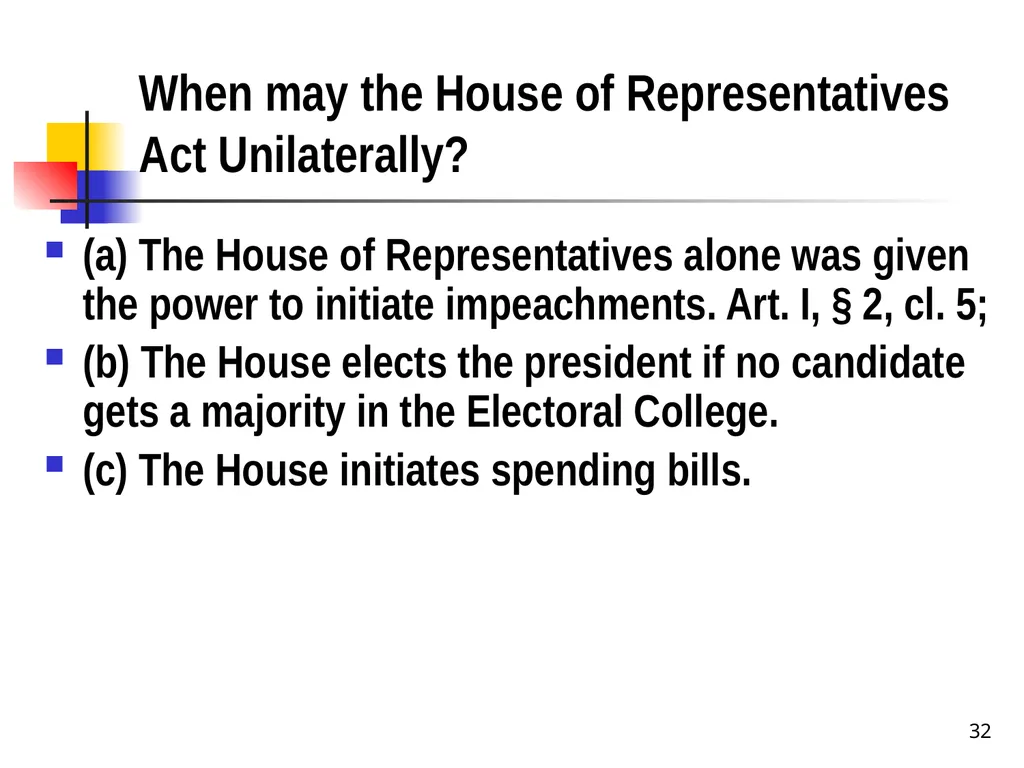 Chapter 2 1 The Delegation/Nondelegation Doctrine - slide 32 of 94