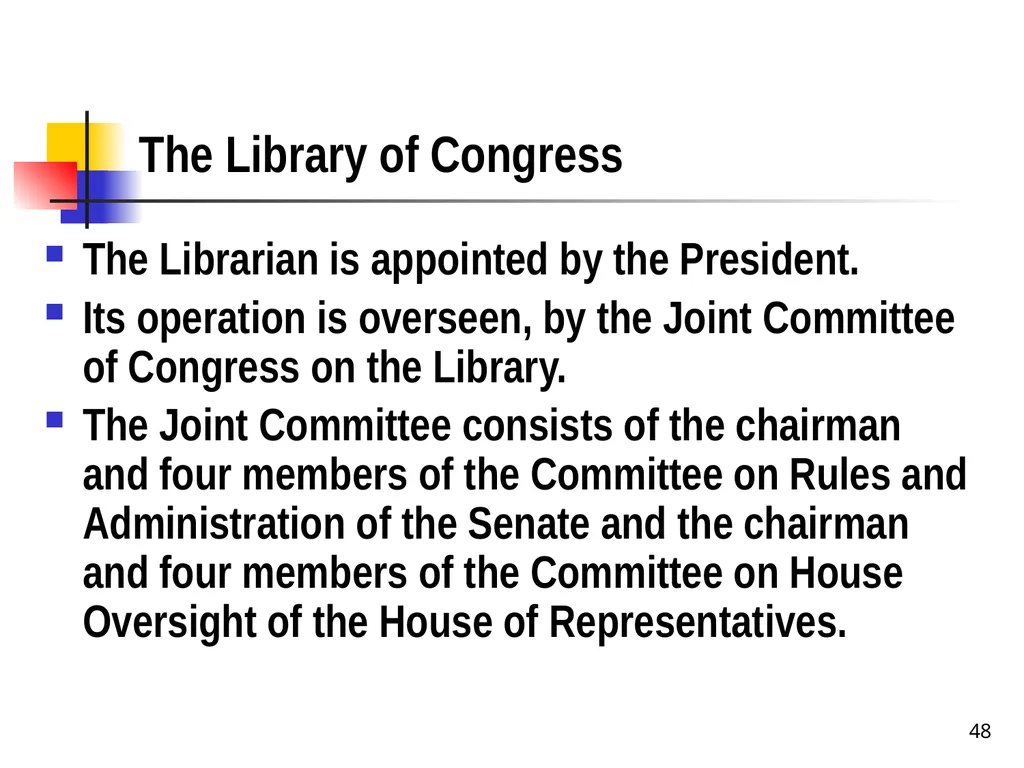 Chapter 2 1 The Delegation/Nondelegation Doctrine - slide 48 of 94