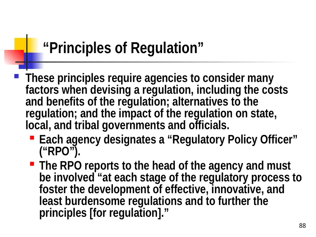 Chapter 2 1 The Delegation/Nondelegation Doctrine - slide 88 of 94