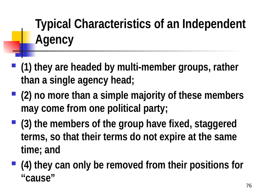 Chapter 2 1 The Delegation/Nondelegation Doctrine - slide 76 of 94