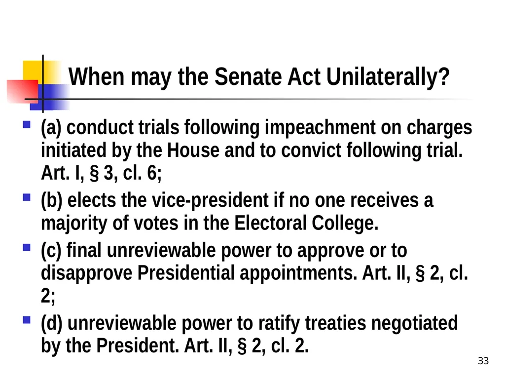 Chapter 2 1 The Delegation/Nondelegation Doctrine - slide 33 of 94
