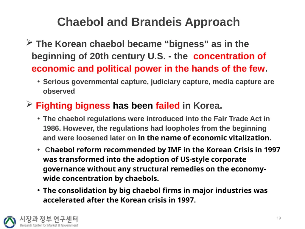 Industrial policy, economic concentration and - slide 19 of 25
