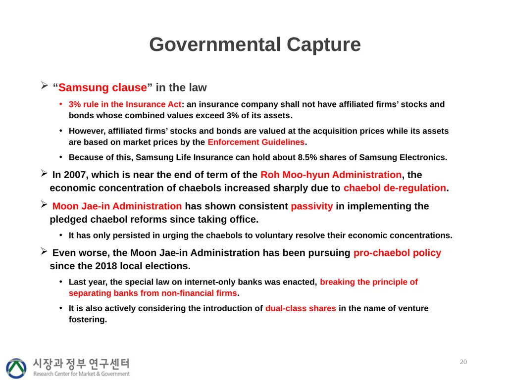 Industrial policy, economic concentration and - slide 20 of 25