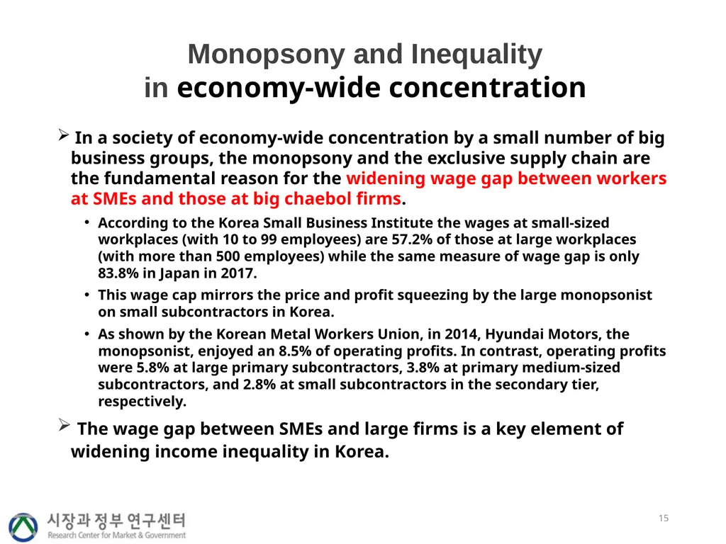 Industrial policy, economic concentration and - slide 15 of 25