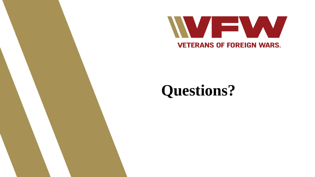 The Appeals Process & Hearings VFW Basic Training - slide 78 of 78