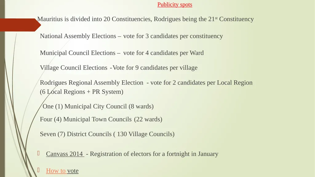 VOTER EDUCATION FOR INFORMED AND ETHICAL VOTING - slide 10 of 14