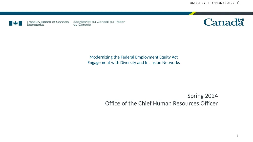 Modernizing the Federal Employment Equity Act
