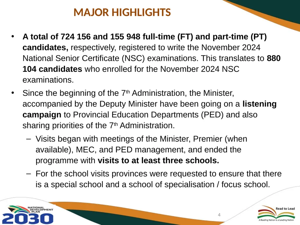 THIRD QUARTERLY REPORT ON THE PERFORMANCE OF THE - slide 4 of 103