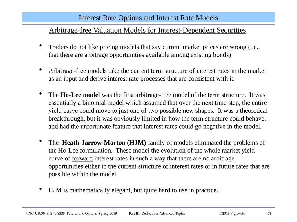 1 Derivatives Advanced Topics: Interest Rate - slide 38 of 100
