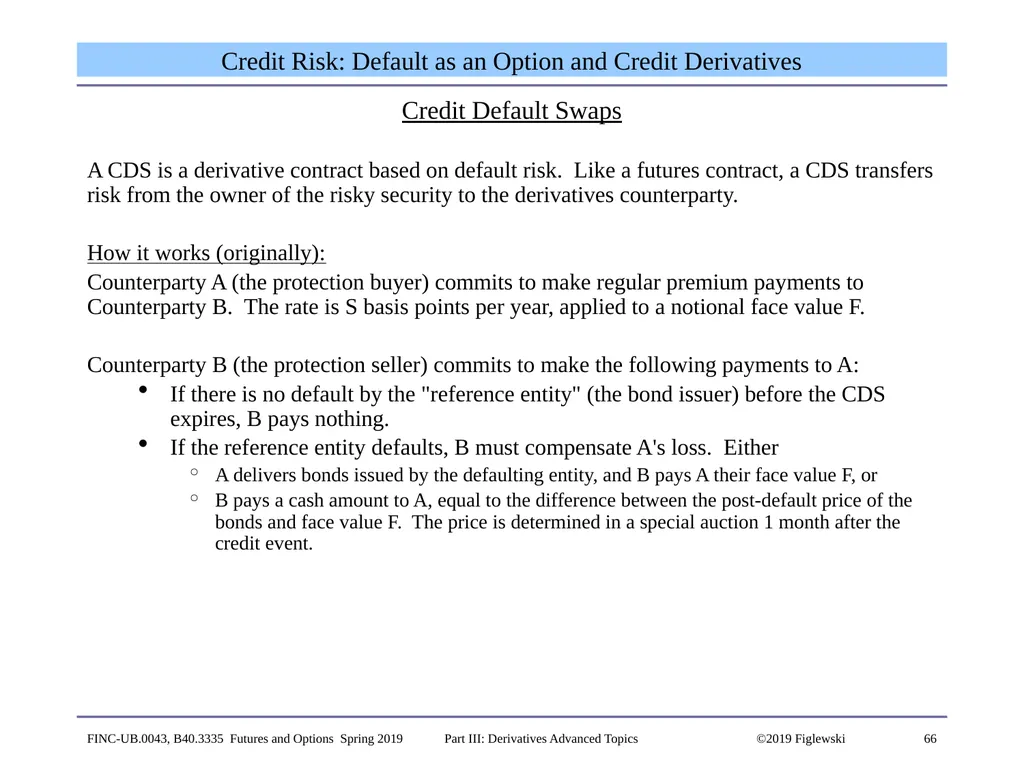 1 Derivatives Advanced Topics: Interest Rate - slide 66 of 100