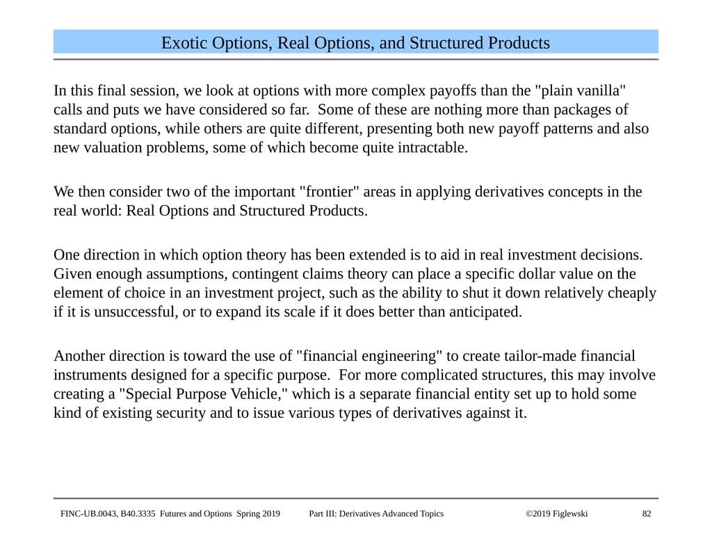 1 Derivatives Advanced Topics: Interest Rate - slide 82 of 100