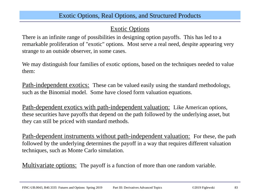 1 Derivatives Advanced Topics: Interest Rate - slide 83 of 100