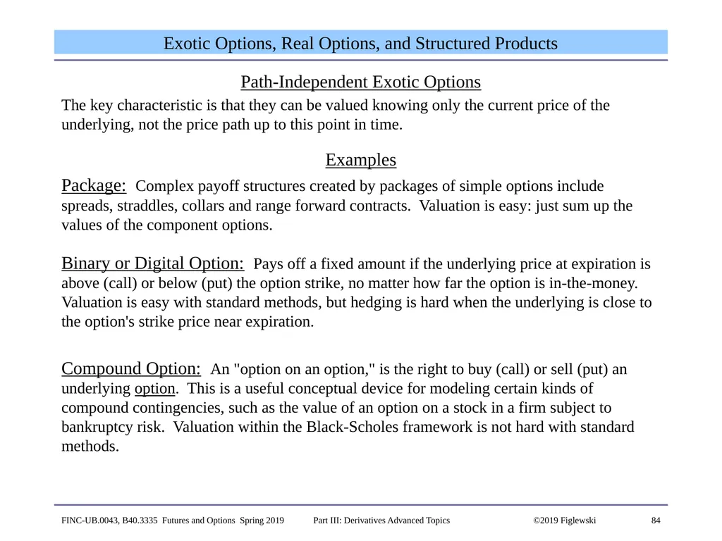 1 Derivatives Advanced Topics: Interest Rate - slide 84 of 100