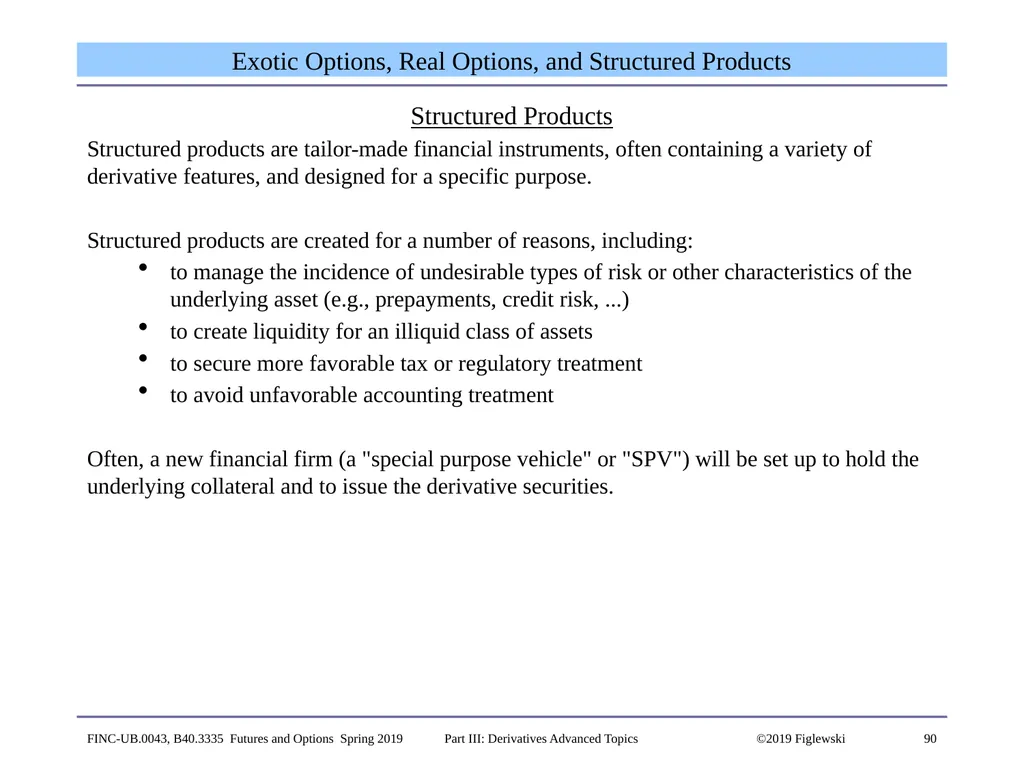 1 Derivatives Advanced Topics: Interest Rate - slide 90 of 100