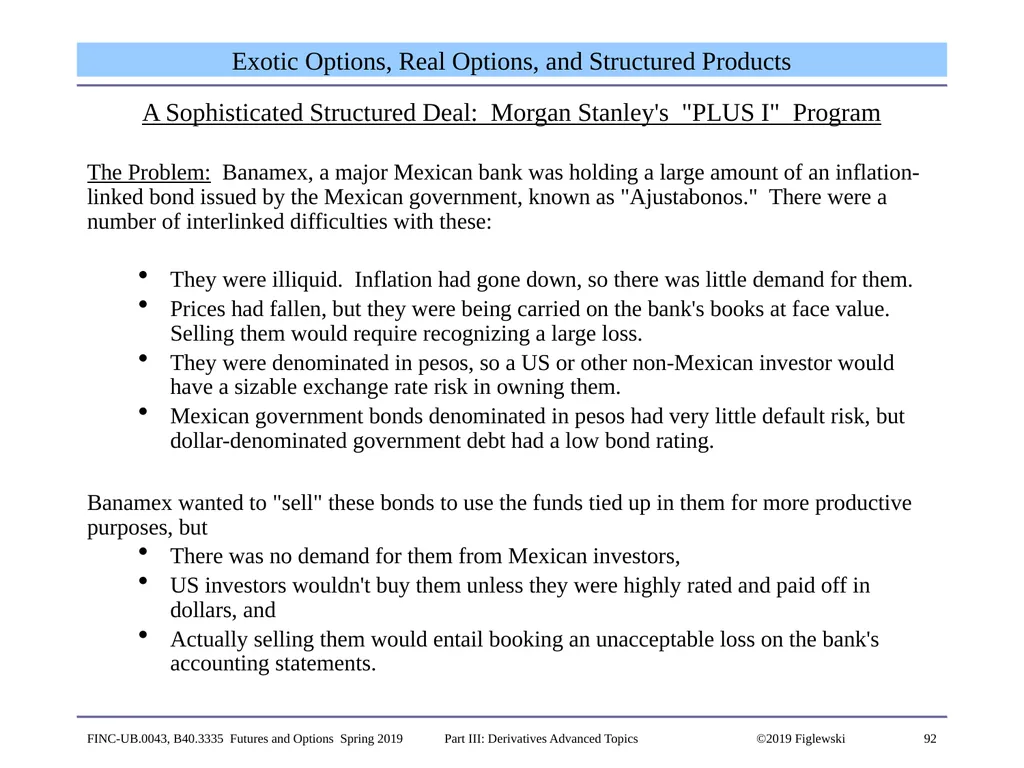 1 Derivatives Advanced Topics: Interest Rate - slide 92 of 100