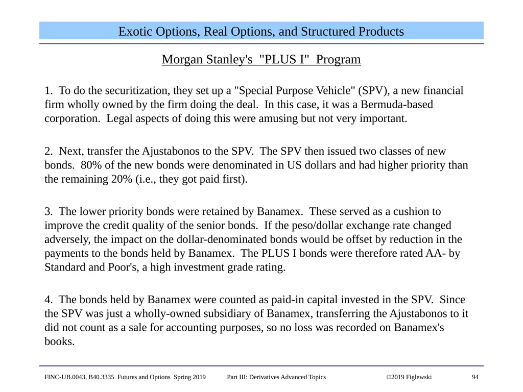 1 Derivatives Advanced Topics: Interest Rate - slide 94 of 100