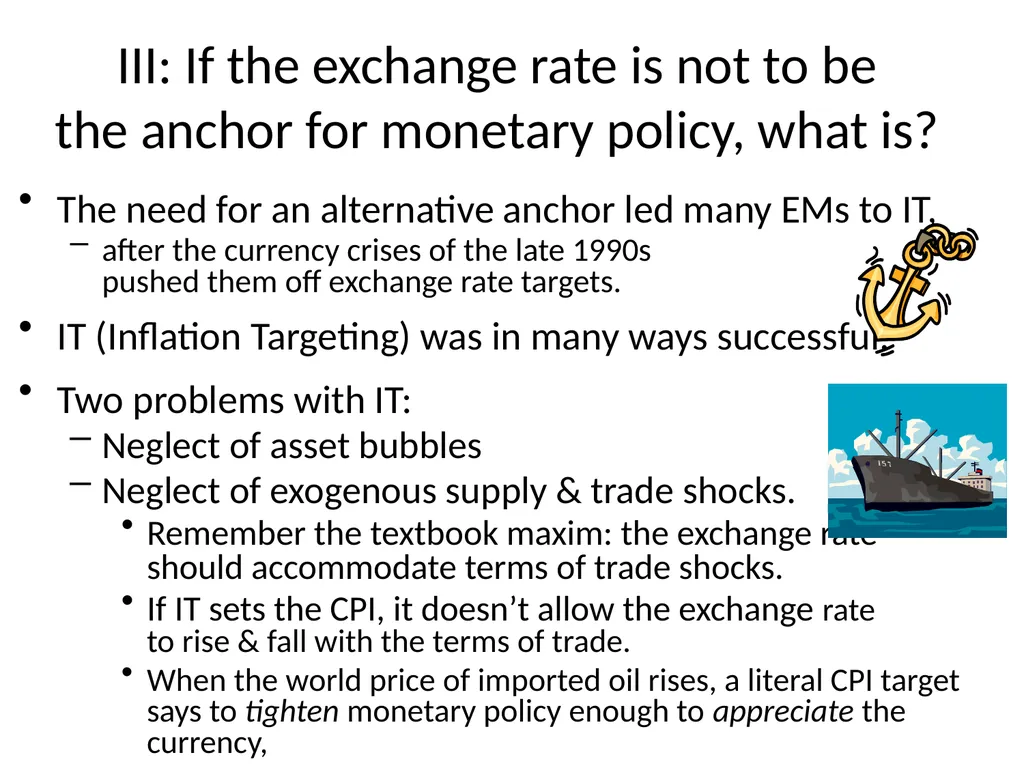 Monetary Regimes For Emerging Markets Panel on - slide 14 of 39