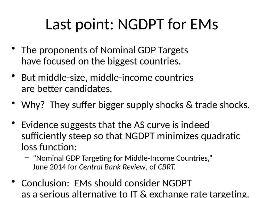 Monetary Regimes For Emerging Markets Panel on - slide 17 of 39