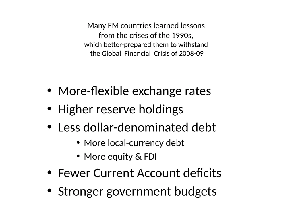 Monetary Regimes For Emerging Markets Panel on - slide 32 of 39