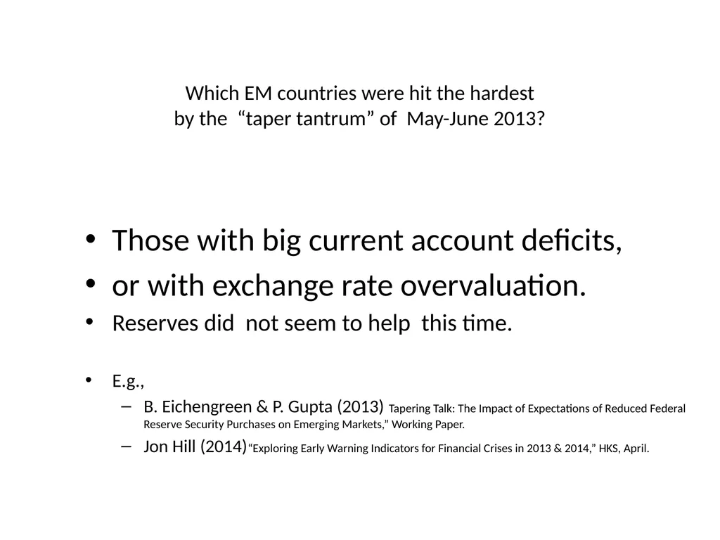 Monetary Regimes For Emerging Markets Panel on - slide 35 of 39