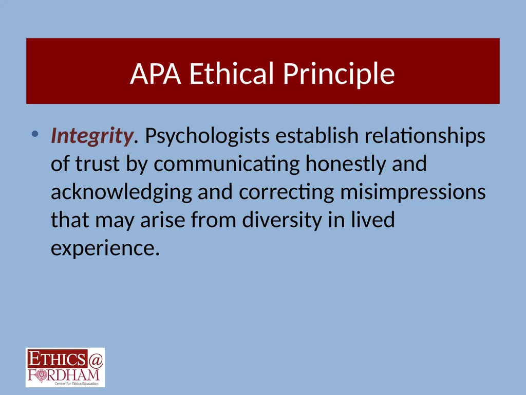 Psychology and Ethics: Strengthening Diverse - slide 24 of 58