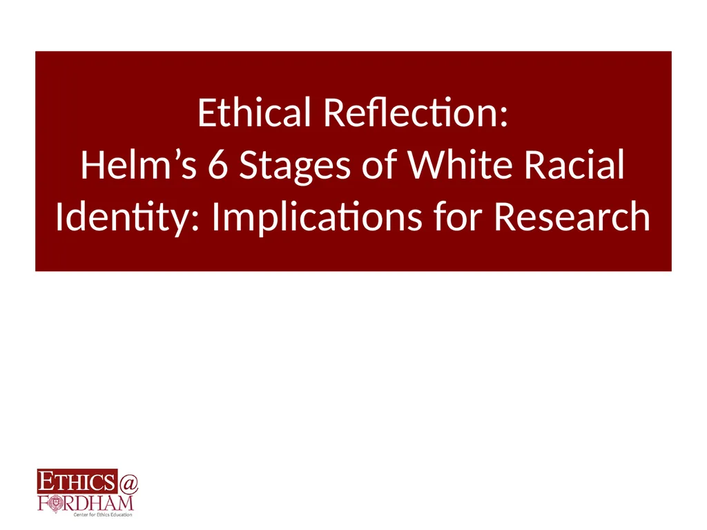 Psychology and Ethics: Strengthening Diverse - slide 27 of 58