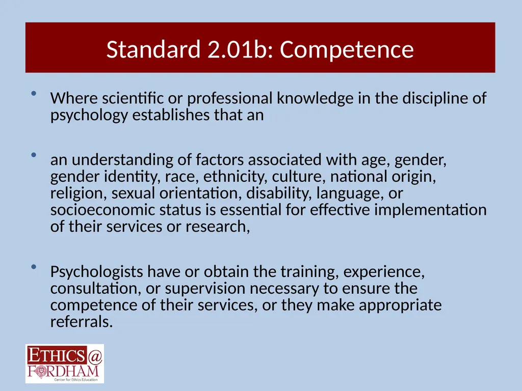 Psychology and Ethics: Strengthening Diverse - slide 6 of 58
