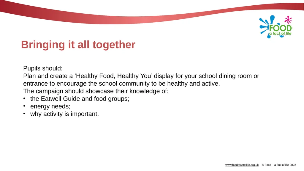 Be healthy, be active! A Healthy eating Challenge - slide 26 of 28