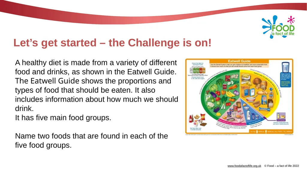 Be healthy, be active! A Healthy eating Challenge - slide 3 of 28