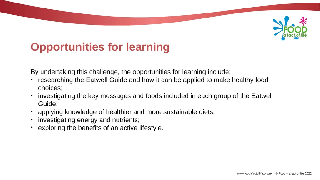 Be healthy, be active! A Healthy eating Challenge - slide 19 of 28