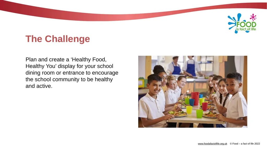 Be healthy, be active! A Healthy eating Challenge - slide 18 of 28