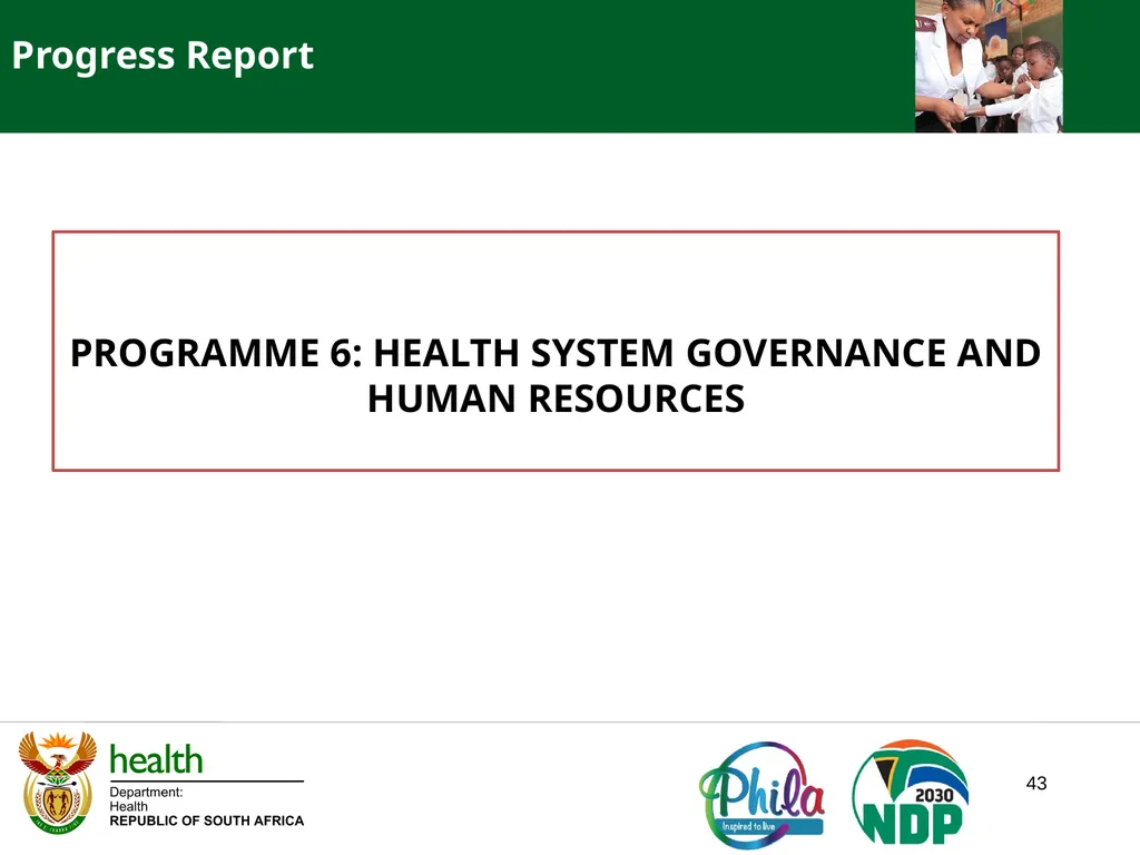 PRESENTATION TO THE JOINT PORTFOLIO COMMITTEE ON - slide 43 of 102