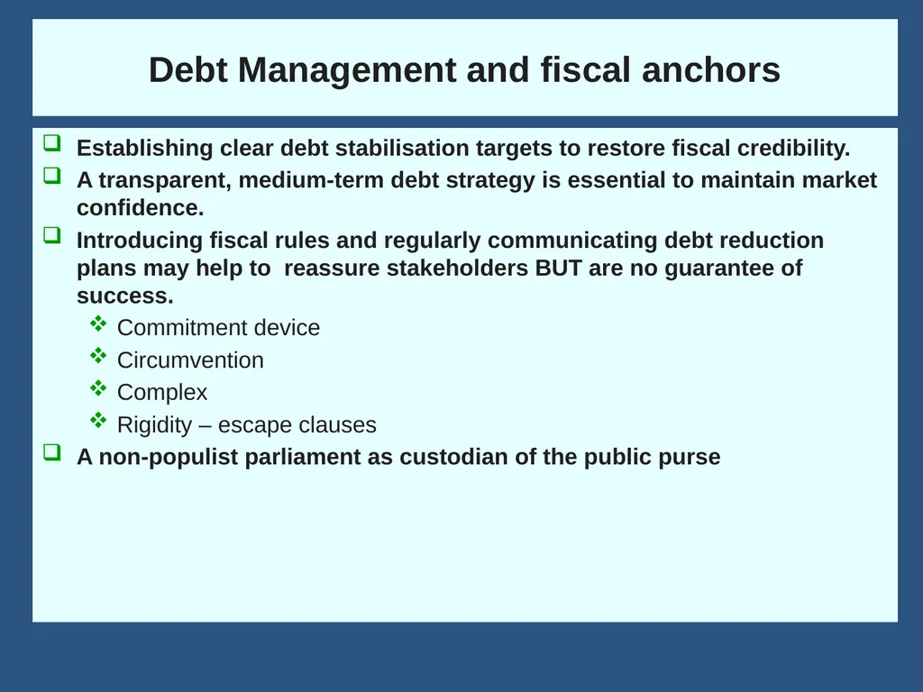 Fiscal Policy in South Africa: From 1994 to now - slide 30 of 37