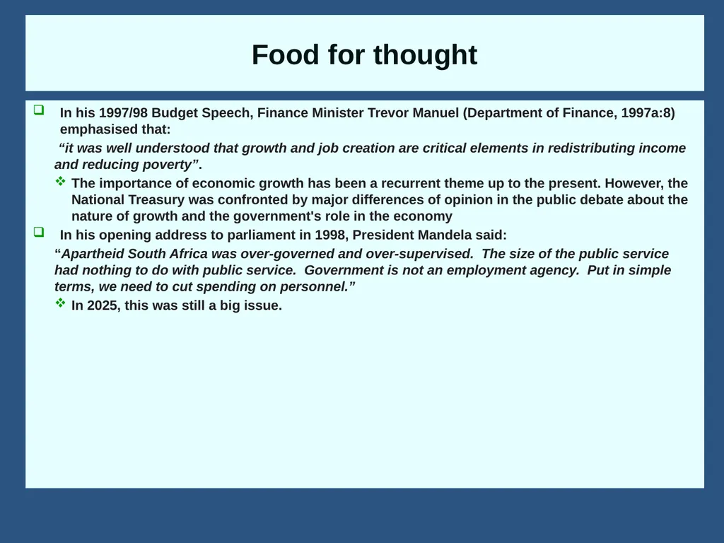 Fiscal Policy in South Africa: From 1994 to now - slide 8 of 37