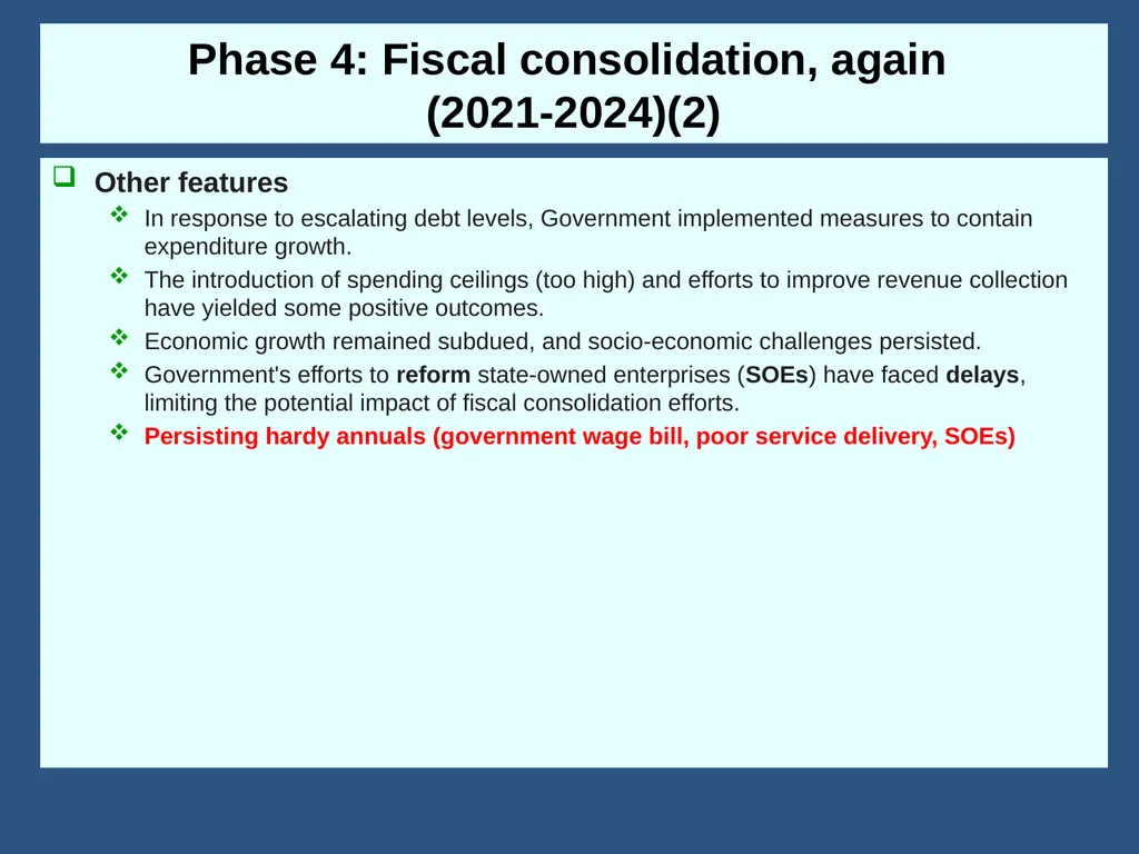 Fiscal Policy in South Africa: From 1994 to now - slide 25 of 37