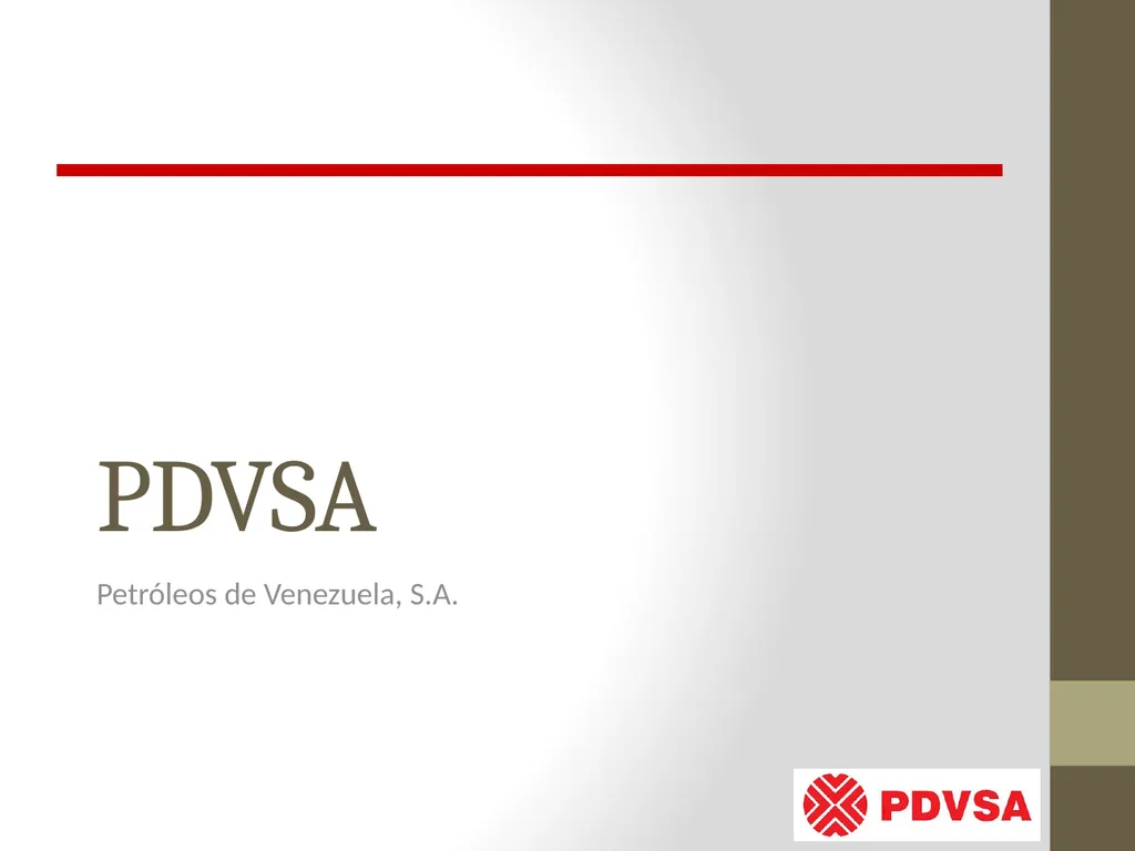 PDVSA Petróleos de Venezuela, S.A. Introduction